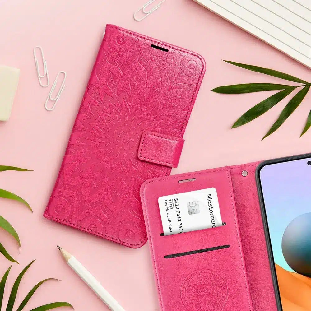 MEZZO Book case preklopna torbica za XIAOMI Redmi NOTE 12 PRO 5G mandala magenta