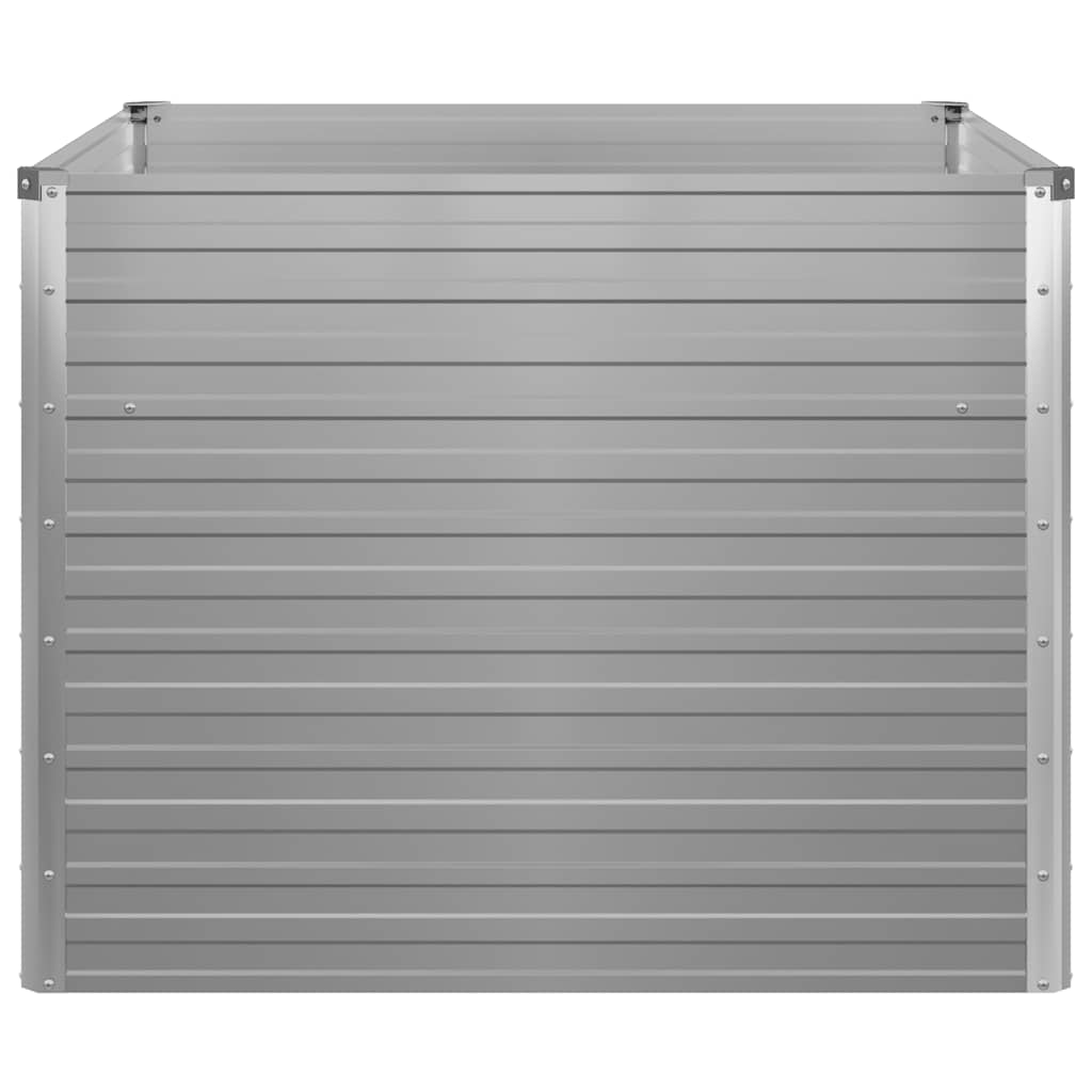 Vrtna Visoka Posuda za Biljke 100x100x77cm Pocinčani čelik boja