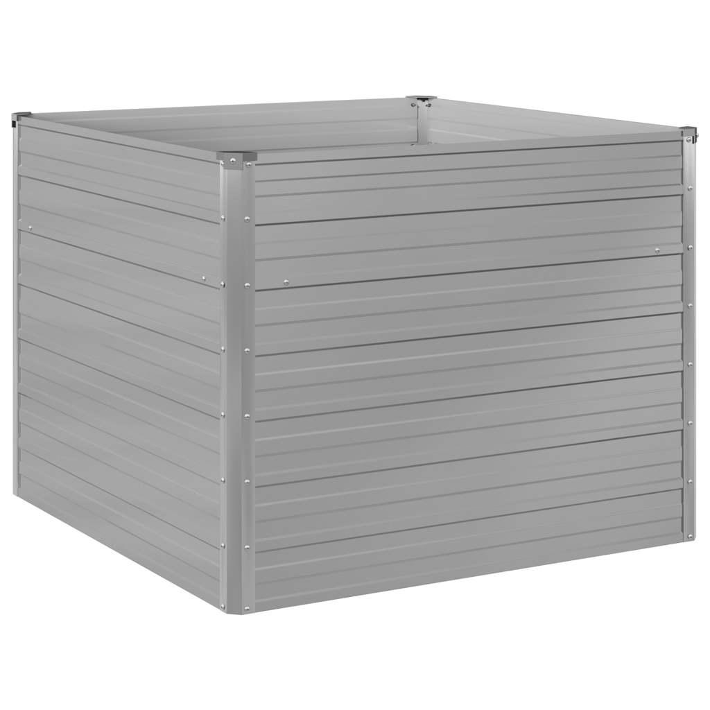 Vrtna Visoka Posuda za Biljke 100x100x77cm Pocinčani čelik boja