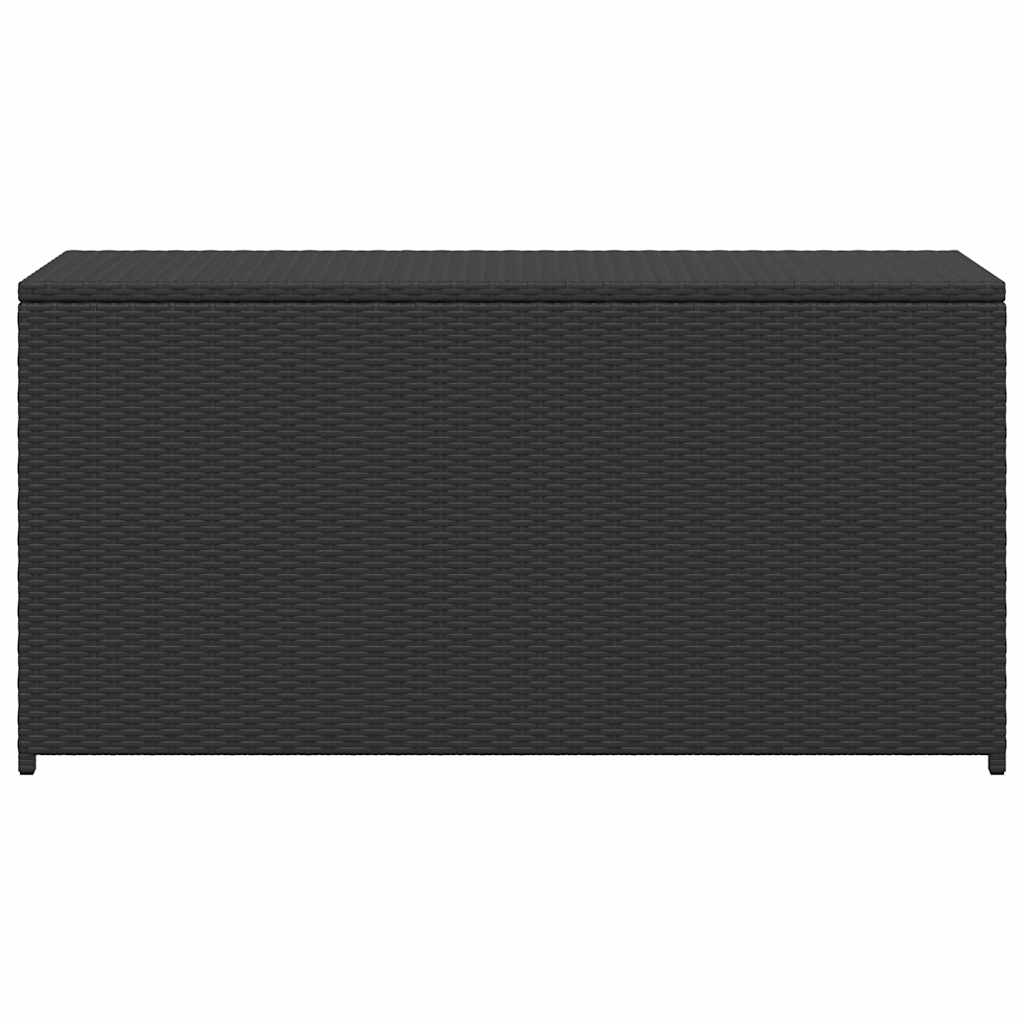 Vrtna kutija za pohranu crna 120 x 50 x 60 cm od poliratana