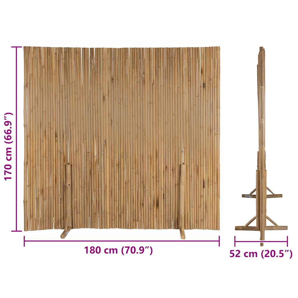 Ograda od bambusa 180 x 170 cm