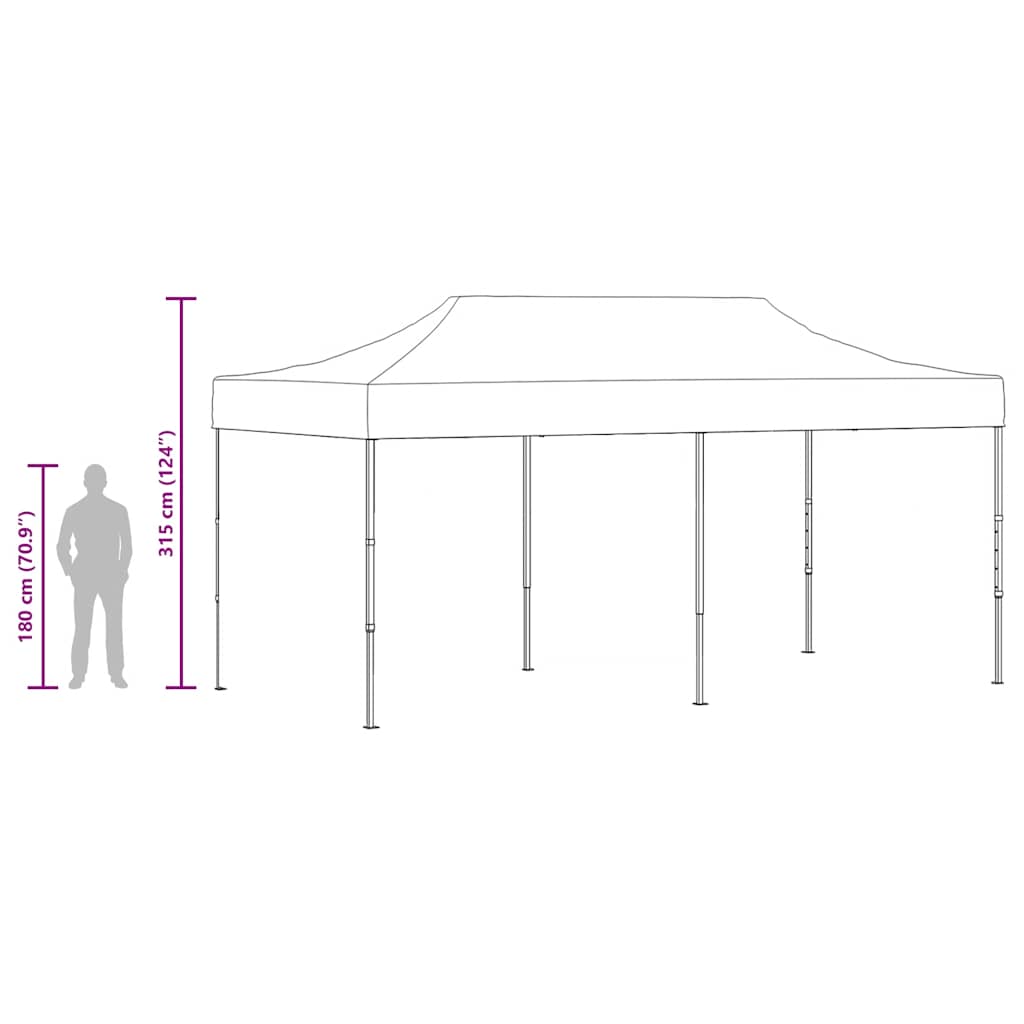 Sklopivi Šator 3x6 m Plavi