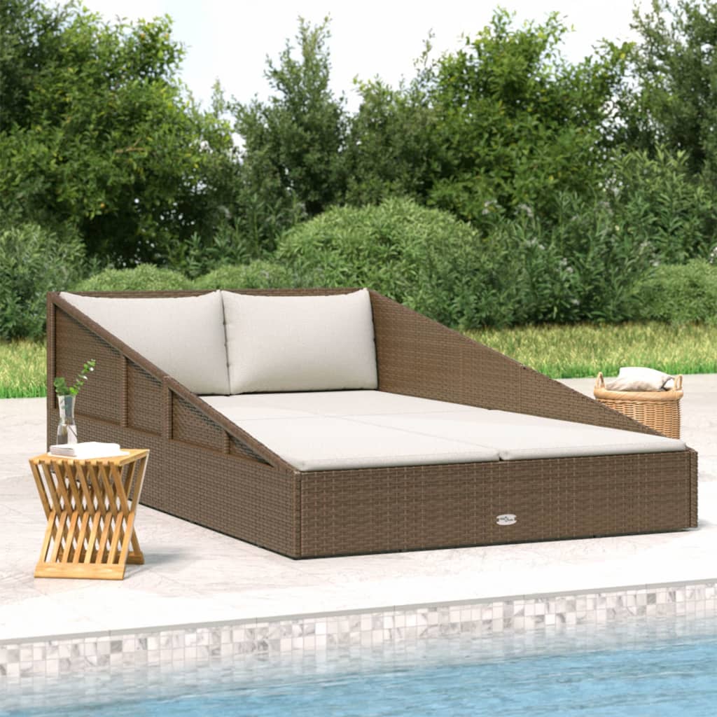 Vrtni krevet smeđi 110 x 200 cm od poliratana
