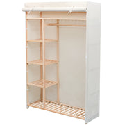 Garderobni Ormar od Tekstila i Borovine 110x40x170 cm