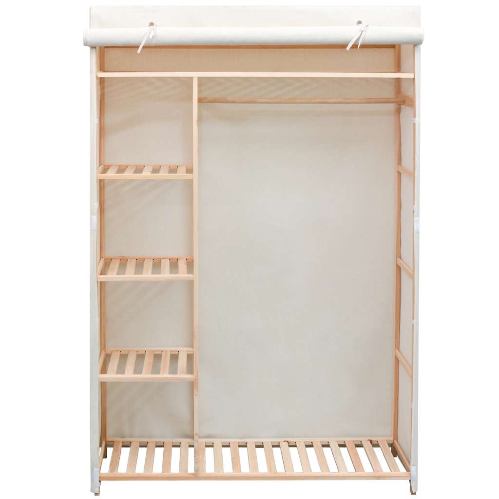 Garderobni Ormar od Tekstila i Borovine 110x40x170 cm