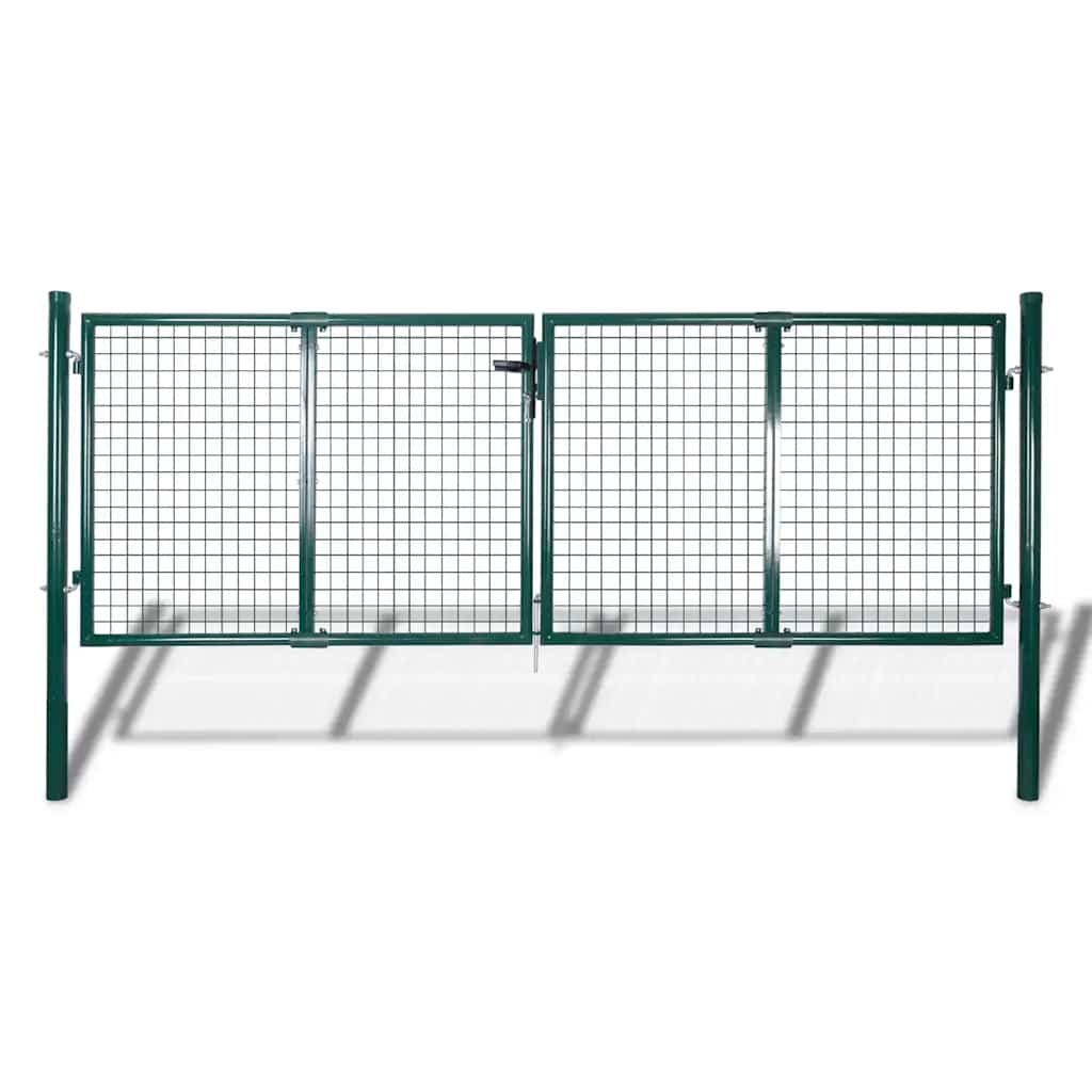 Vrata za ogradu Čelik 300x100 cm Zelena