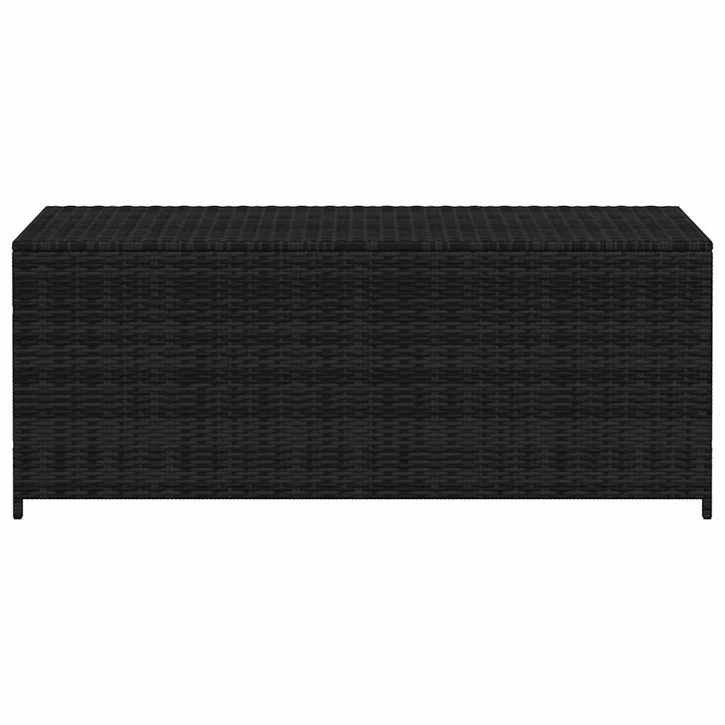 Vrtna kutija za pohranu crna 150 x 50 x 60 cm poliratan