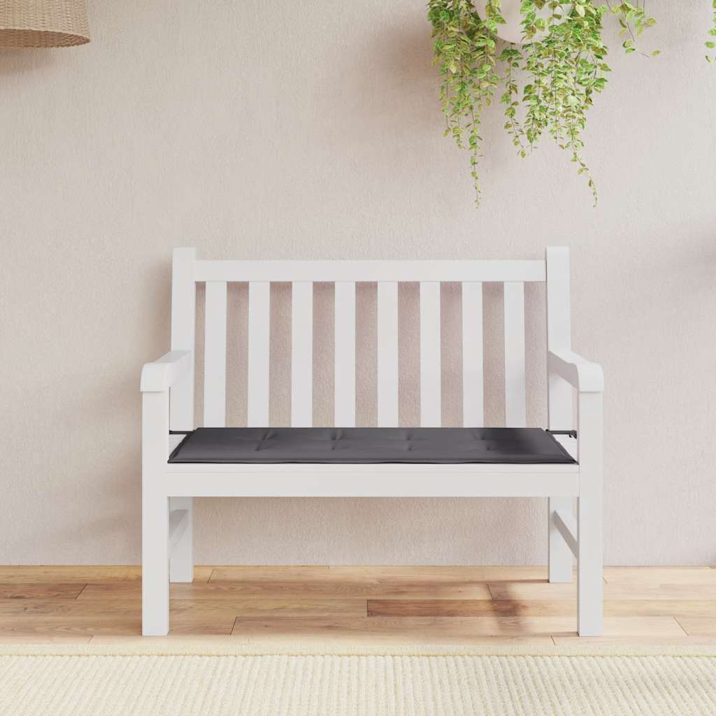 Jastuk za vrtnu klupu antracit 100x50x4 cm tkanina Oxford