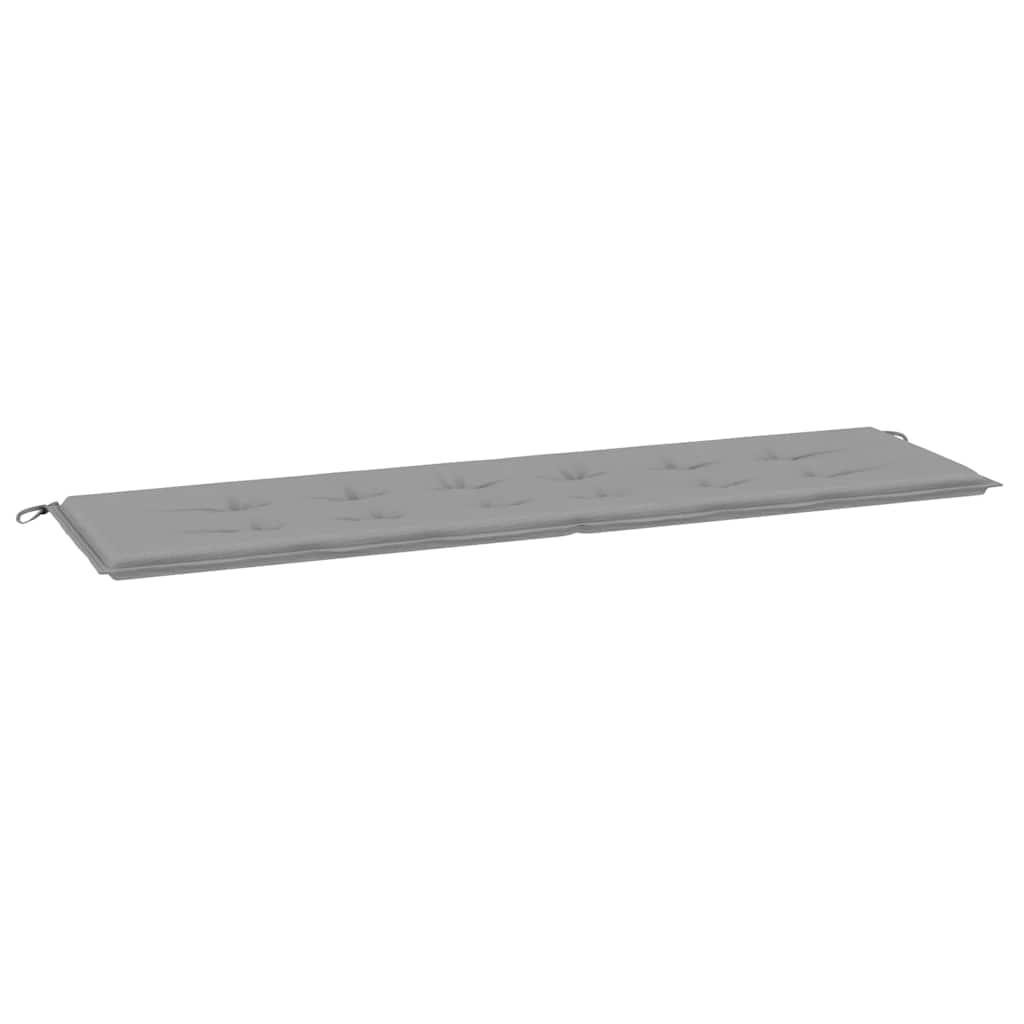 Jastuk za vrtnu klupu sivi 180 x 50 x 3 cm od tkanine Oxford