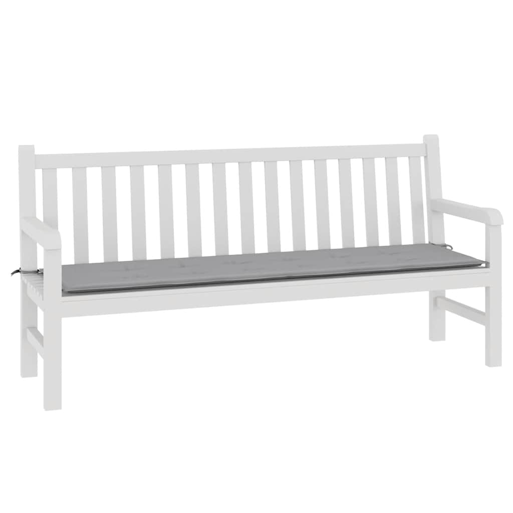 Jastuk za vrtnu klupu sivi 180 x 50 x 3 cm od tkanine Oxford