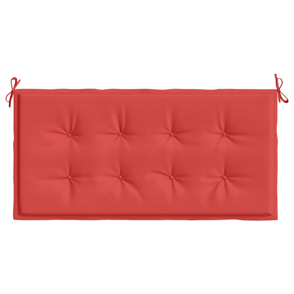 Jastuk za vrtnu klupu crveni 100 x 50 x 3 cm od tkanine Oxford