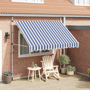 Tenda na ručno uvlačenje 300 cm plavo-bijela prugasta