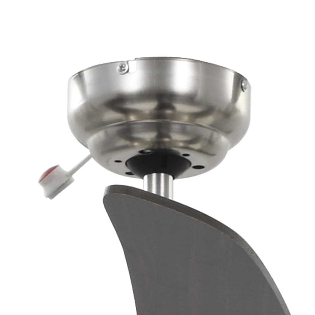 Ukrasni stropni ventilator sa svjetlom 128 cm smeđi