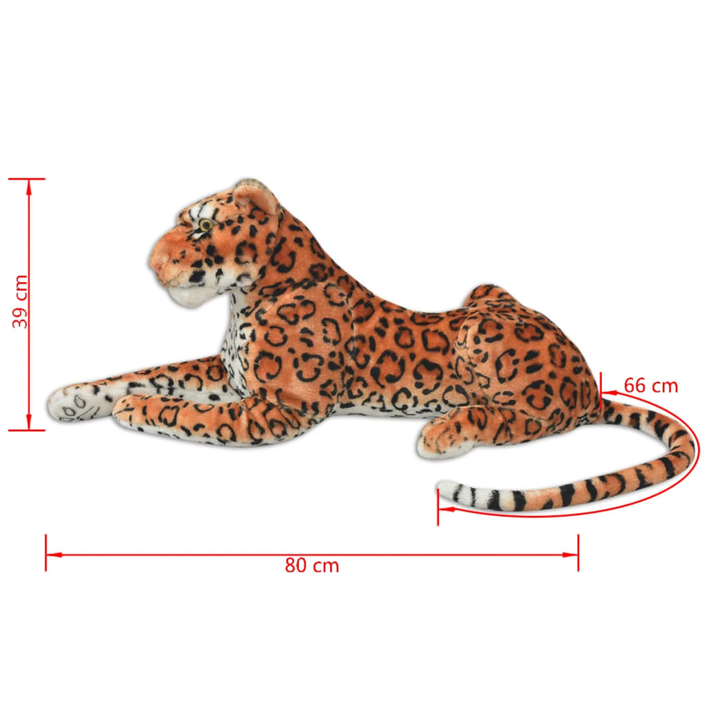Plišani leopard smeđi XXL