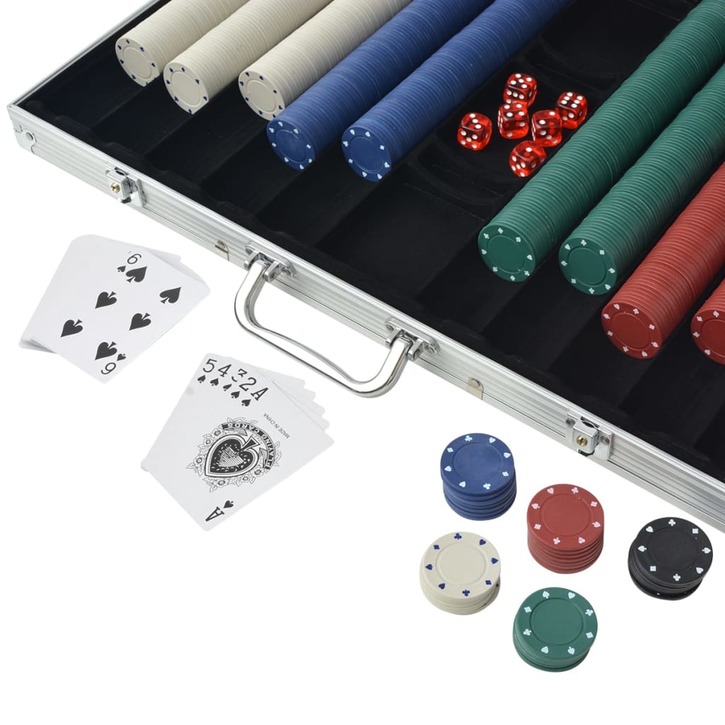 Set za Poker s 1000 Žetona Aluminijum
