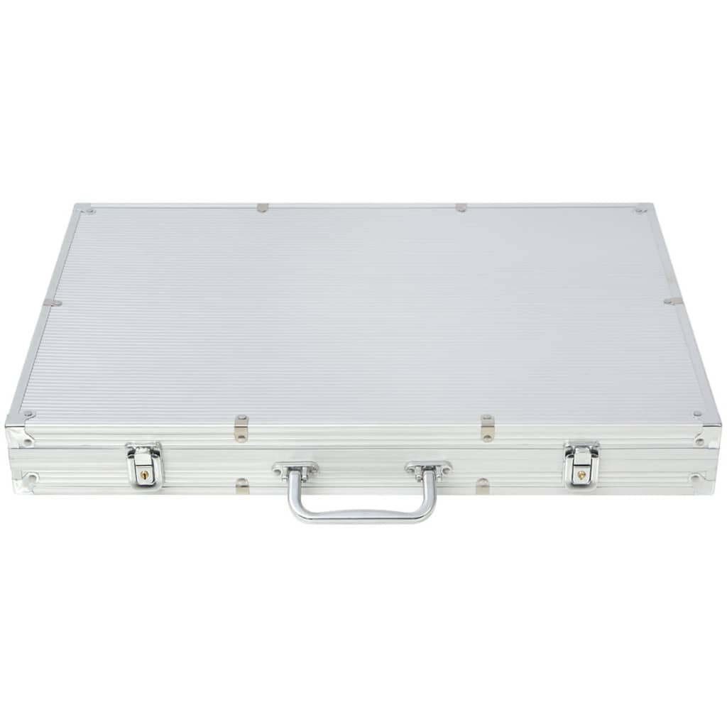 Set za Poker s 1000 Laserskih Žetona Aluminijum