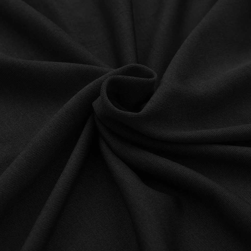 Rastezljiva Navlaka za Stol 2 kom 183x76x74 cm Crna