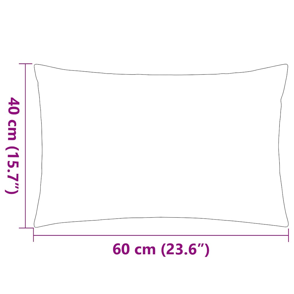 Vrtni jastuci 2 kom 60 x 40 cm sivi