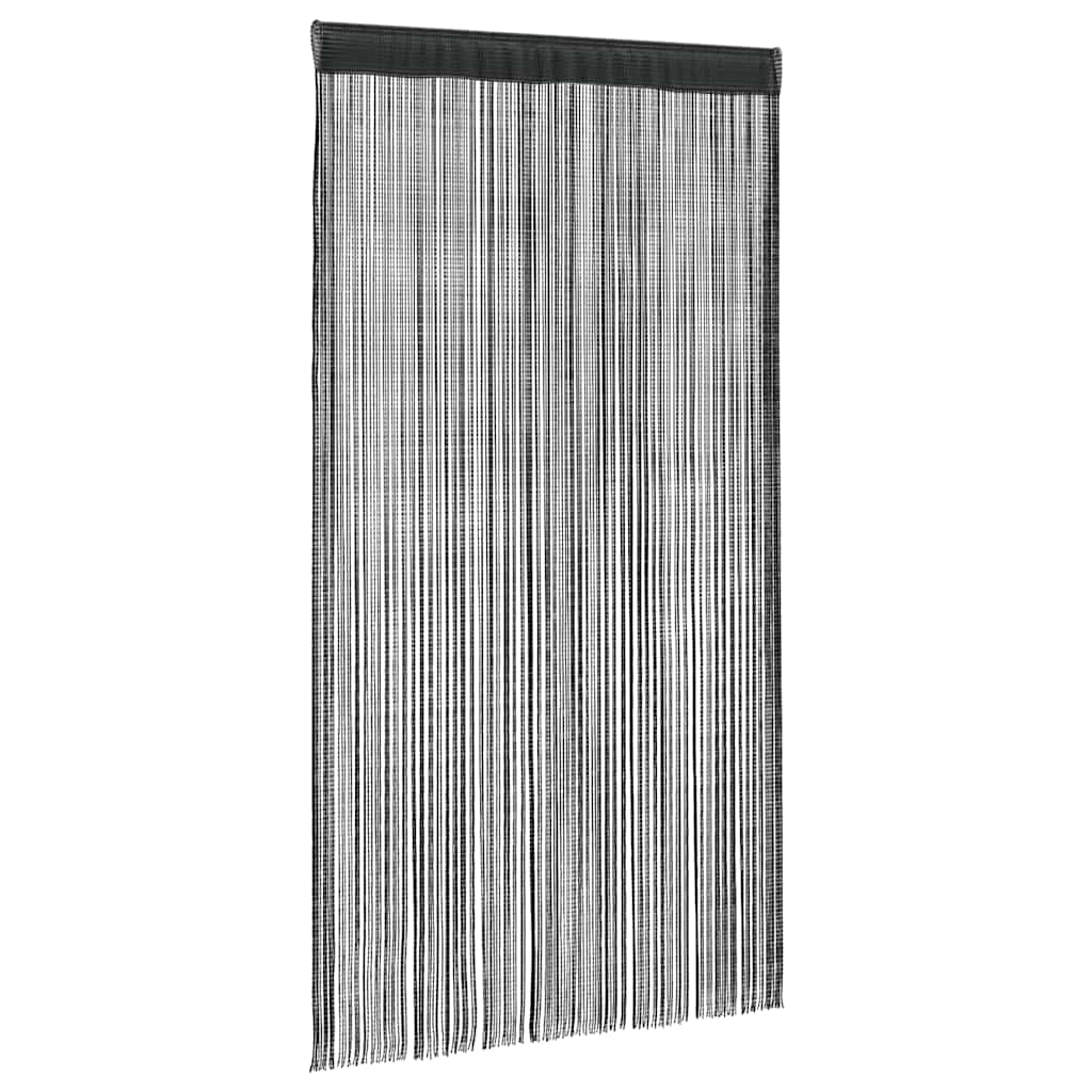 Končane Zavjese 2 kom 100x250 cm Crne