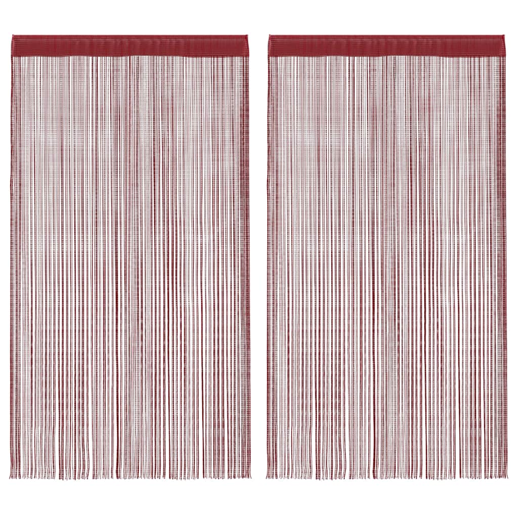 Končane Zavjese 2 kom 100x250 cm Bordo