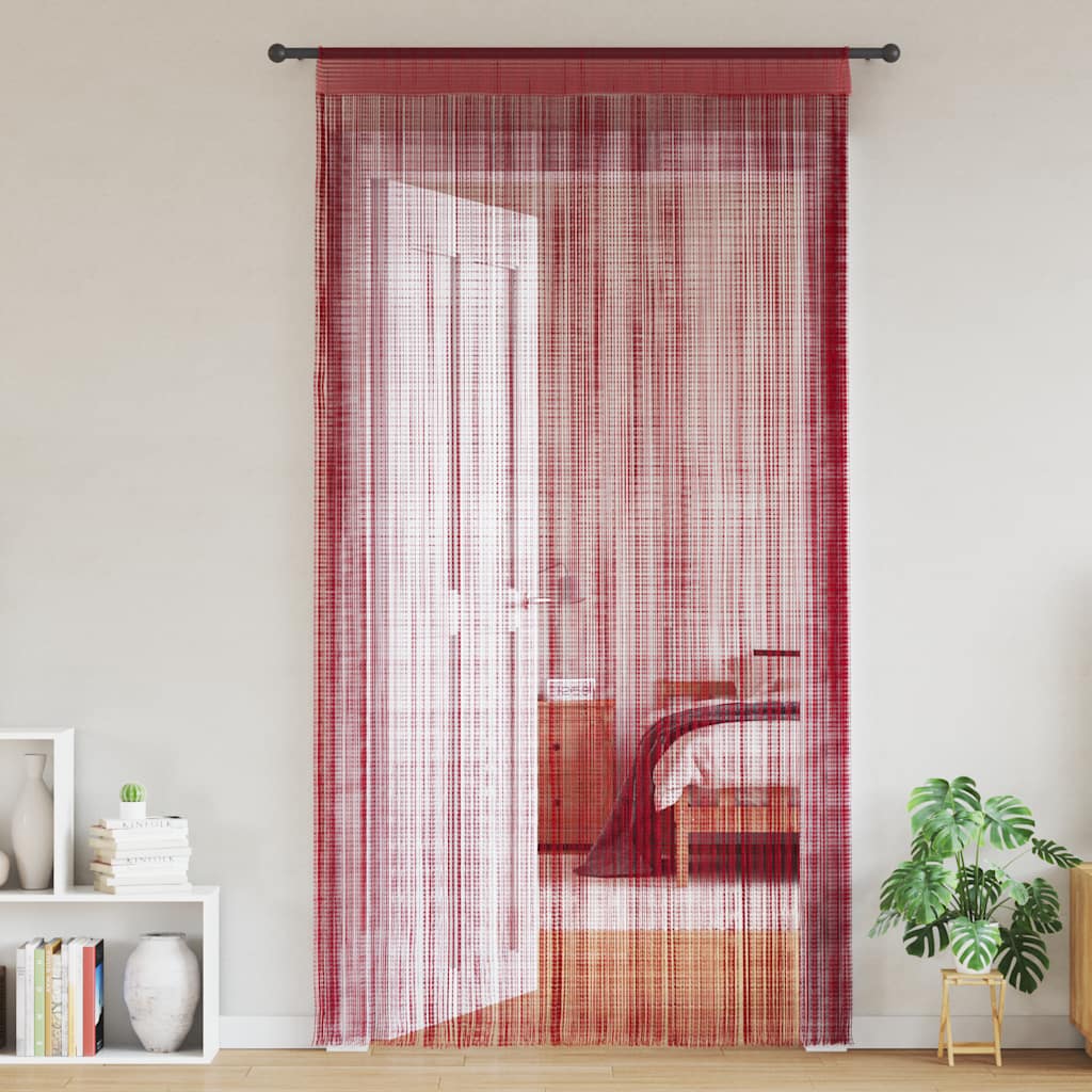 Končane Zavjese 2 kom 100x250 cm Bordo