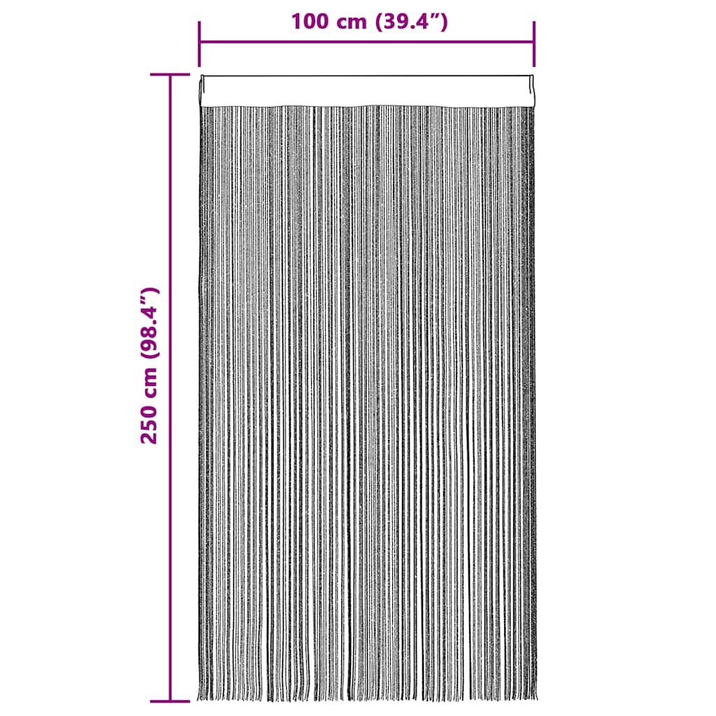 Končane Zavjese 2 kom 100x250 cm Zelene