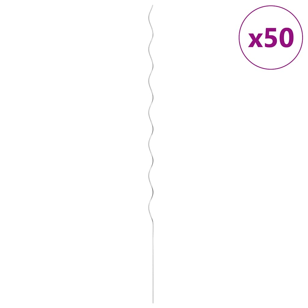 50 kom Spiralni Potporanj za Biljke 170 cm Pocinčani Čelik