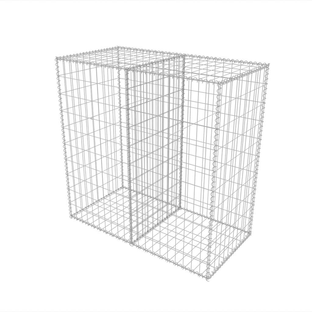 Gabionska košara od pocinčanog čelika 100 x 50 x 100 cm