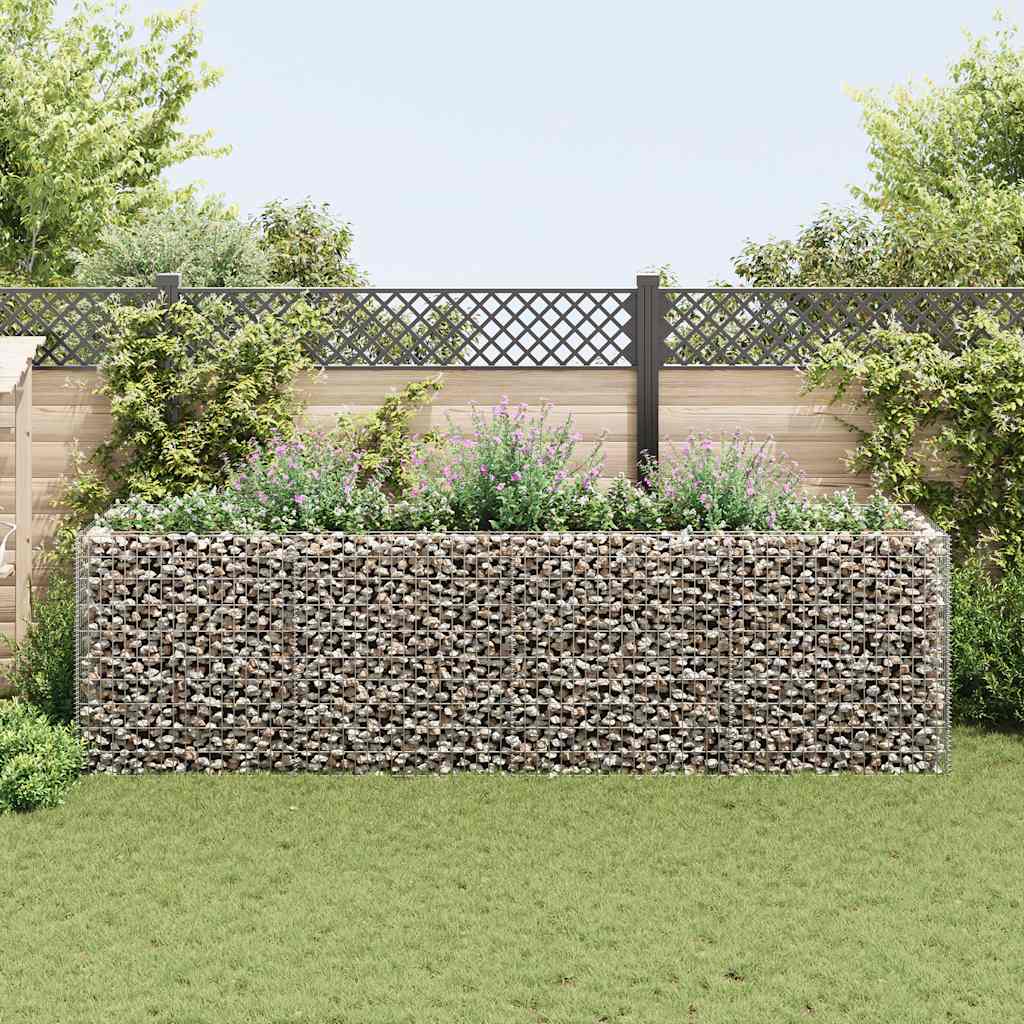 Gabionska sadilica čelična 360 x 90 x 100 cm