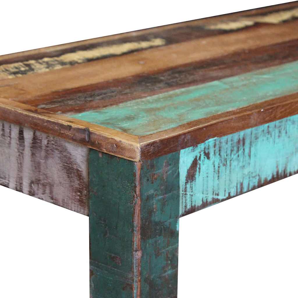 Klupa od masivnog obnovljenog drva 110 x 35 x 45 cm