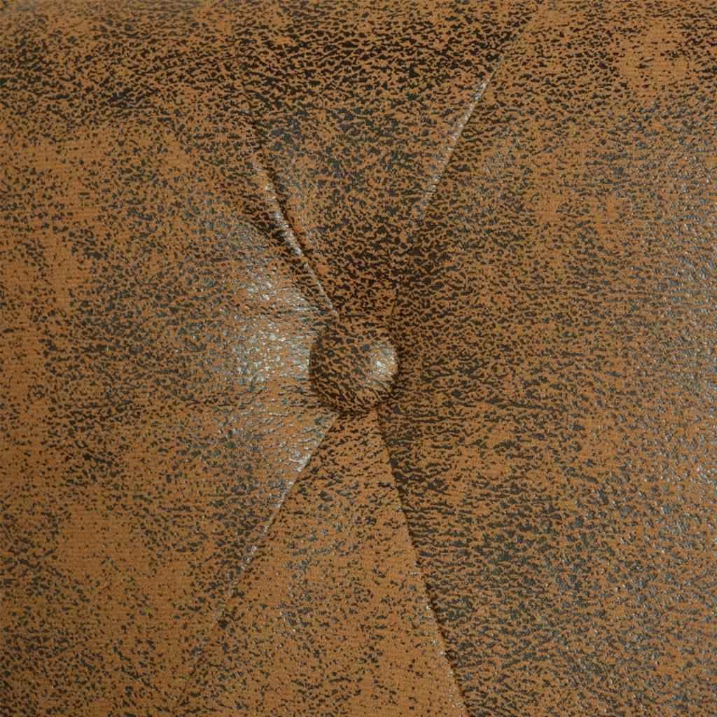 Trosjed Chesterfield od umjetne kože smeđi