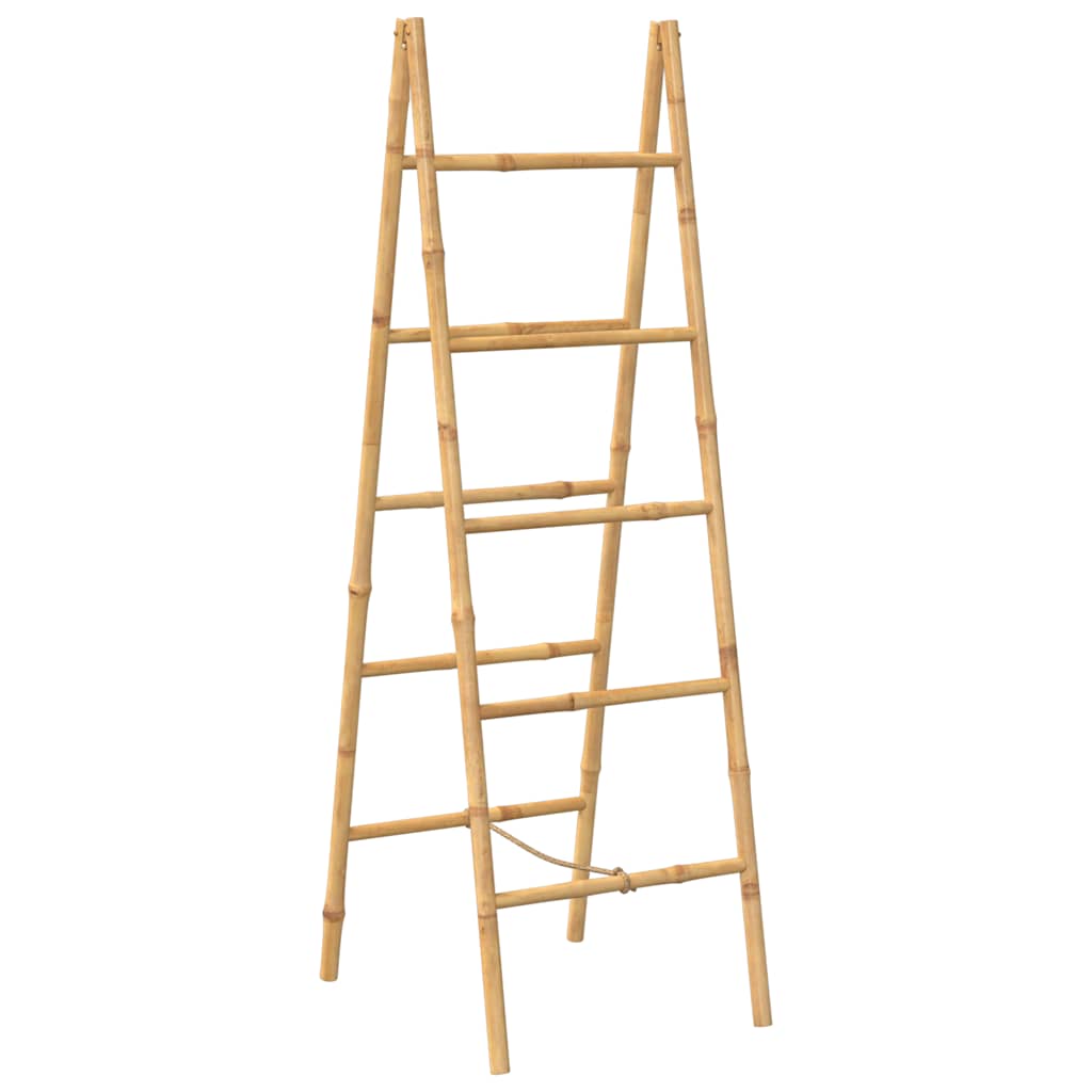Duple Ljestve za Ručnike s Pet Šipki Bambus 50x160 cm