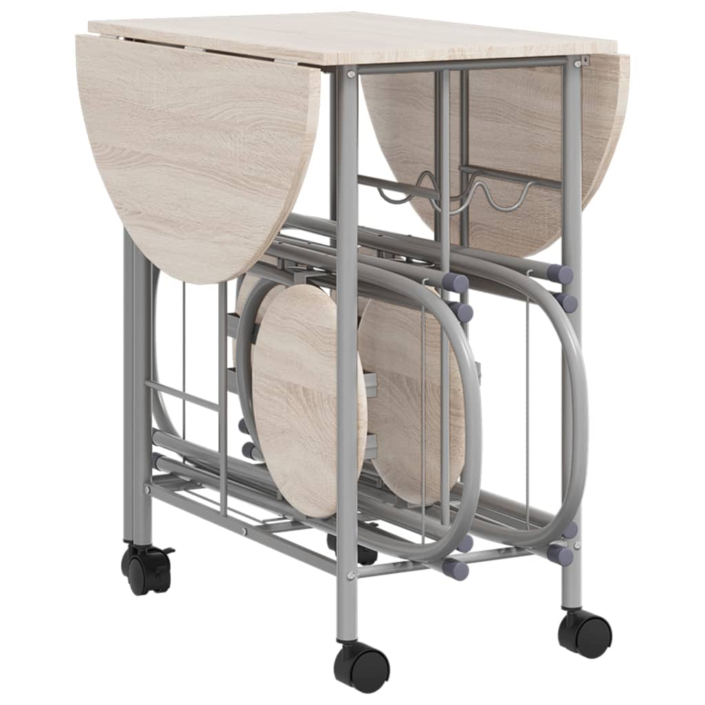 5-Dijelni Blagovaonski Sklopivi Set MDF