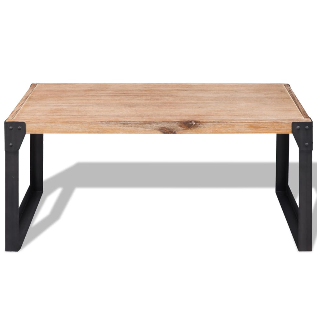 Stolić za Kavu od Masivnog Bagremovog Drveta 100x60x45 cm