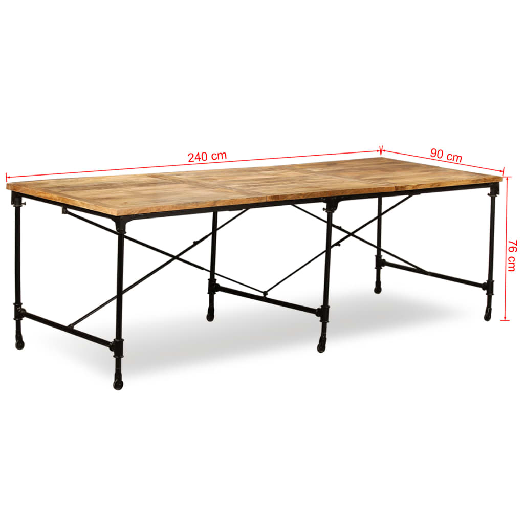 Blagovaonski Stol Masivno Drvo Manga 240 cm