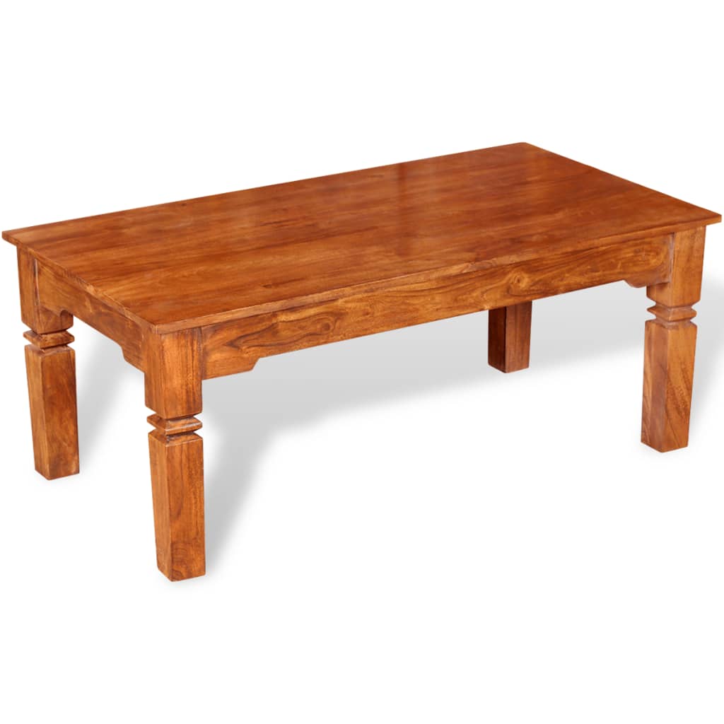 Stolić za kavu od masivnog drva 110 x 60 x 45 cm