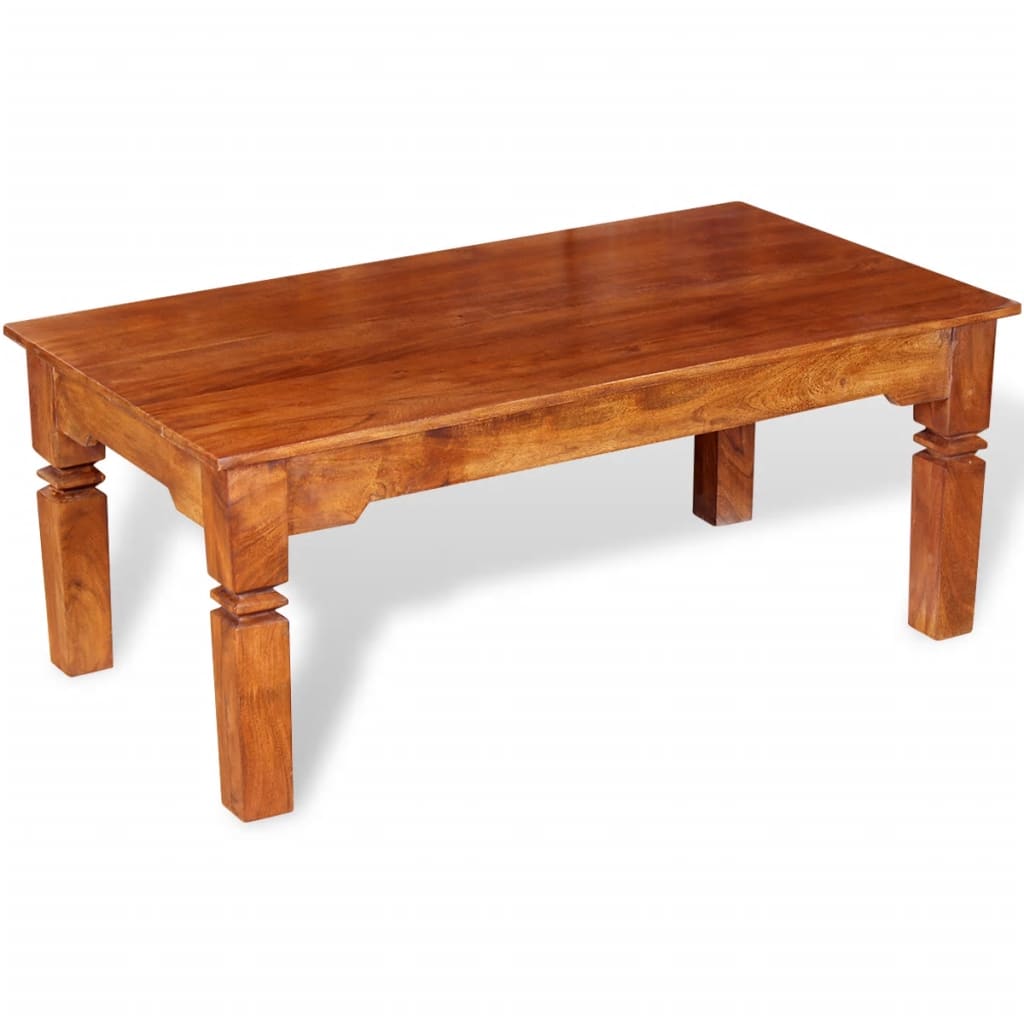 Stolić za kavu od masivnog drva 110 x 60 x 45 cm