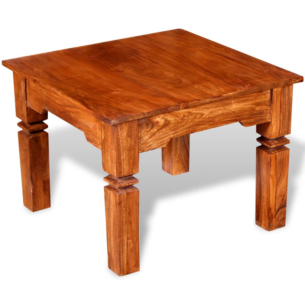 Stolić za kavu od masivnog drva 60 x 60 x 45 cm