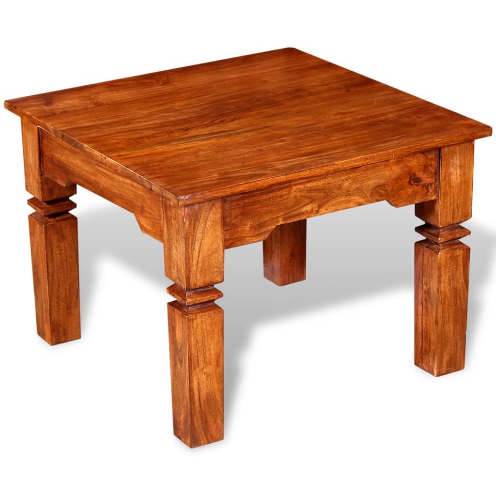 Stolić za kavu od masivnog drva 60 x 60 x 45 cm