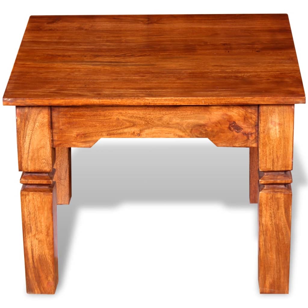 Stolić za kavu od masivnog drva 60 x 60 x 45 cm