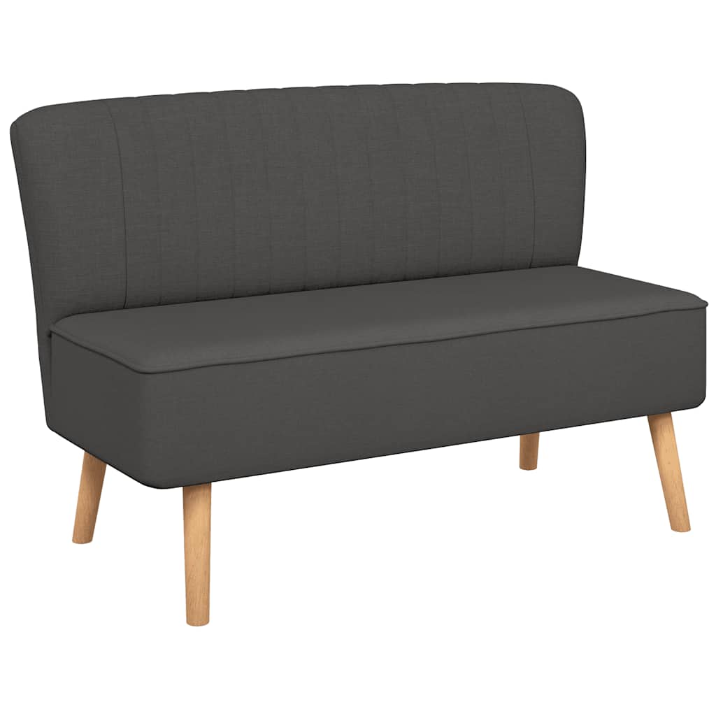 Sofa 117x55,5x77 cm Tkanina Tamno Siva