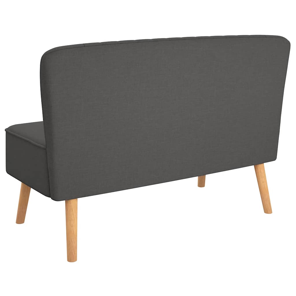 Sofa 117x55,5x77 cm Tkanina Tamno Siva