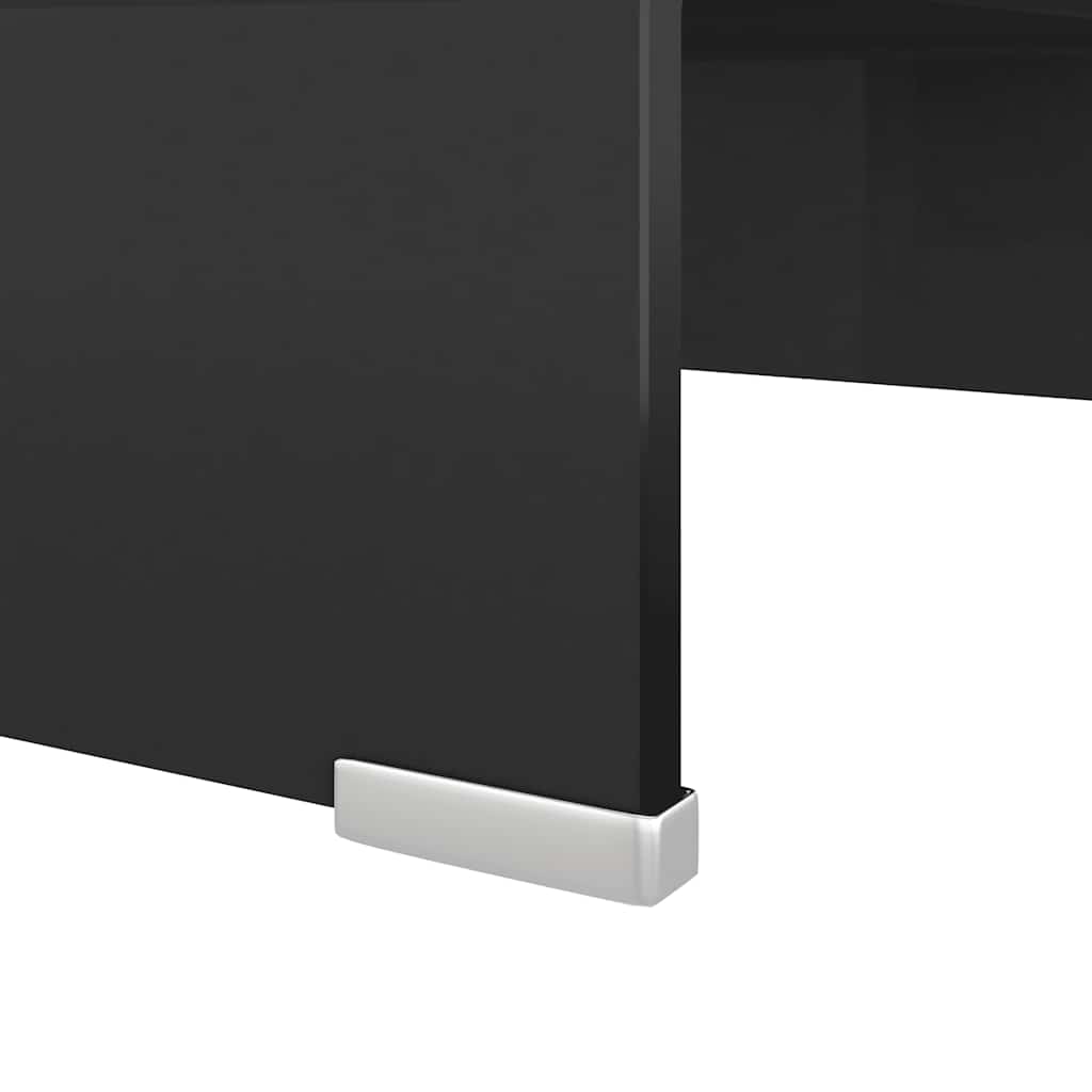 Stalak za TV/Monitor Stakleni Crni 40x25x11 cm