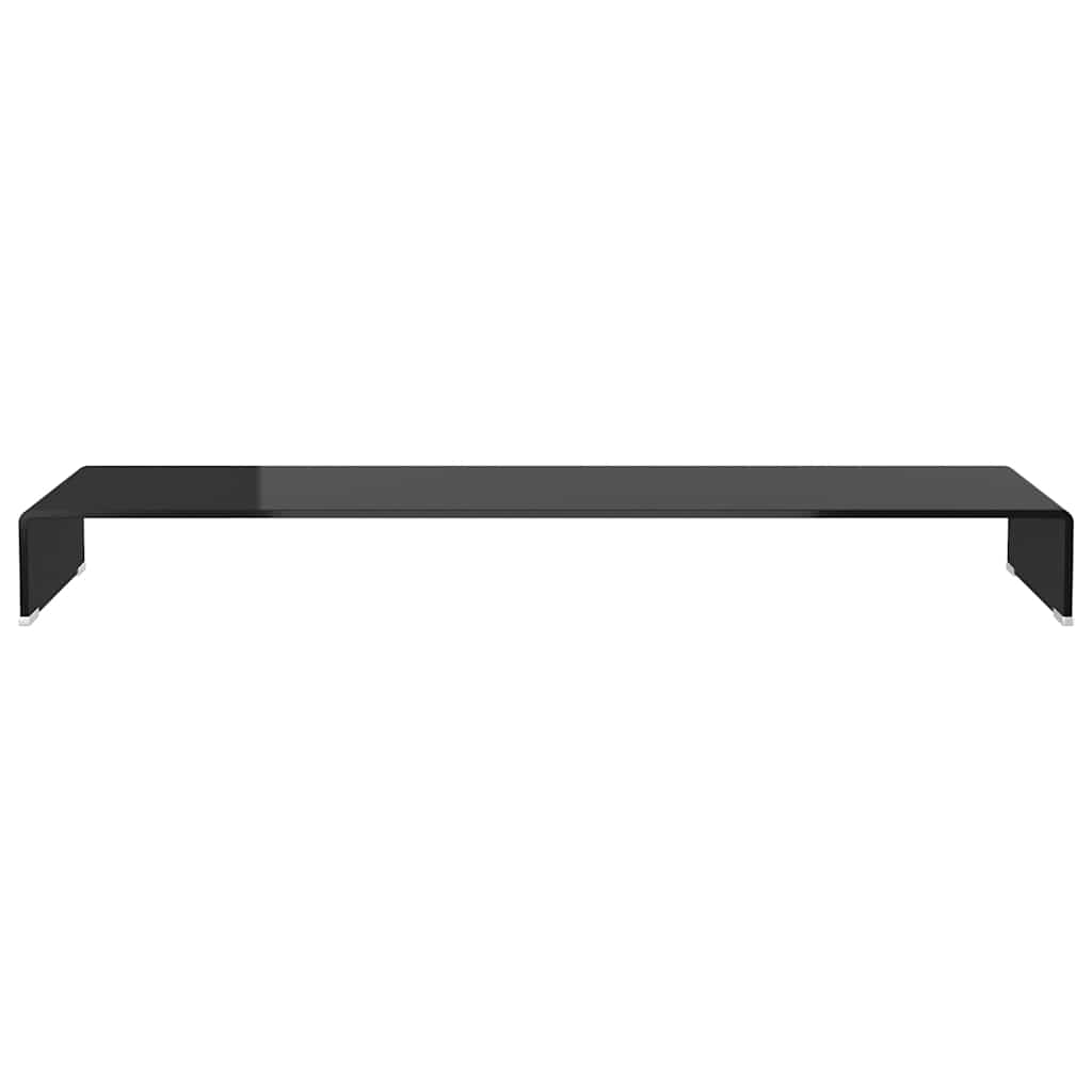 Stalak za TV /Monitor Staklo Crna boja 120x30x13 cm