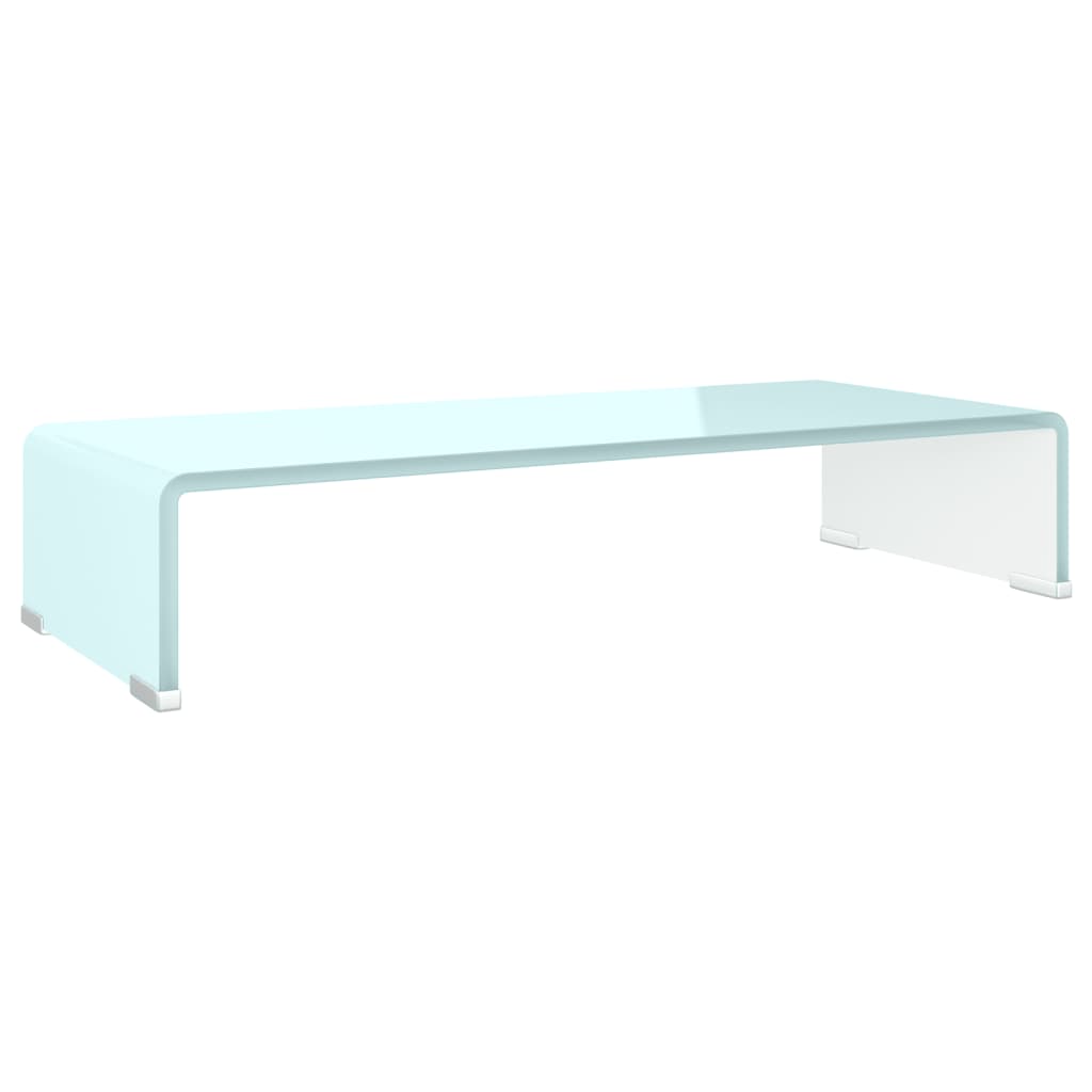 Stalak za TV/monitor stakleni zeleni 60 x 25 x 11 cm