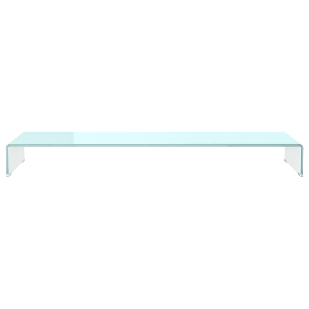 Stalak za TV/monitor stakleni zeleni 120 x 30 x 13 cm