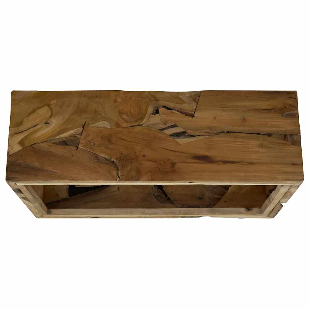 Stolić za kavu od prave tikovine 90 x 50 x 30 cm smeđi