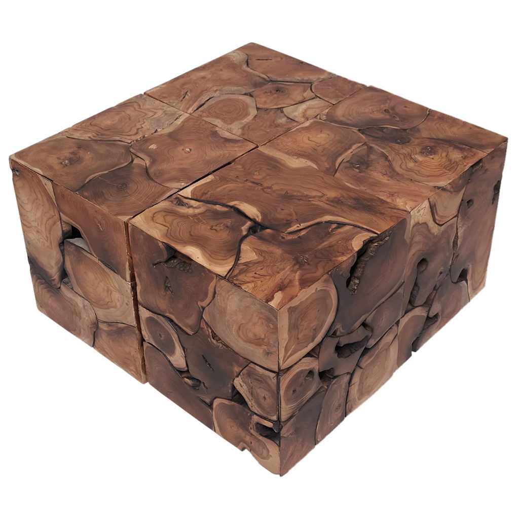 Stolci 4 kom smeđi 40x40x45 cm od masivne tikovine