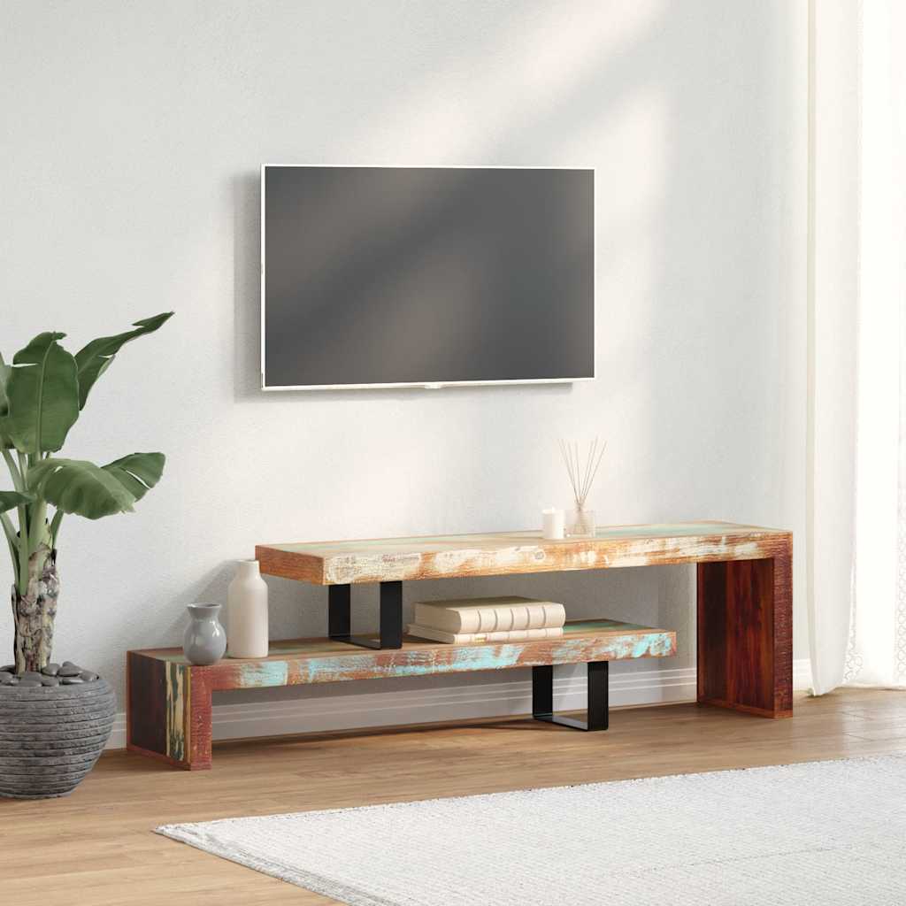 TV stalak od masivnog obnovljenog drva