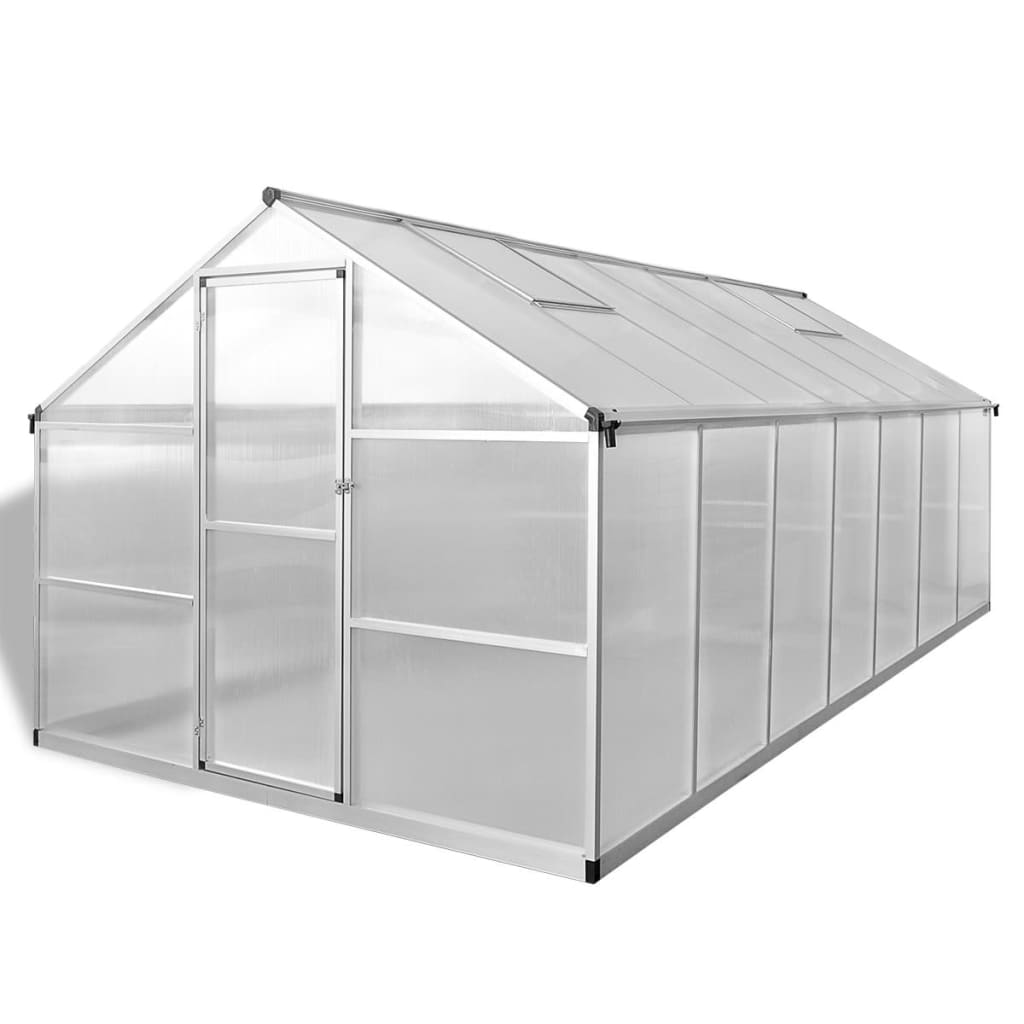 Staklenik od ojačanog aluminija 10,53 m³